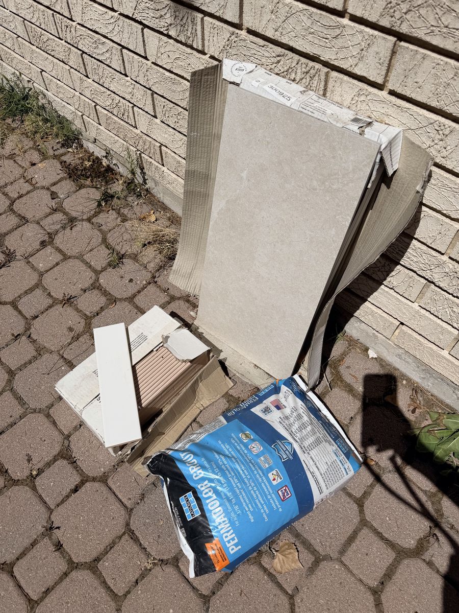 Extra tile & grout