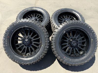 New 33x12.50r20 Terramax RT TIS 567B 8x6.5 Dodge Ram Cummins Chevy Silverado 2500 3500 8 lug wheels and tires 3 peak snowflake