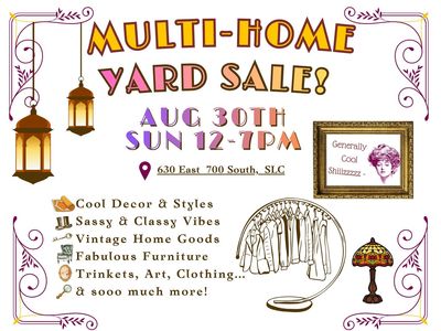 Multi-Home Yard Sale - Vintage Decor, Furniture, Art & Clothing
