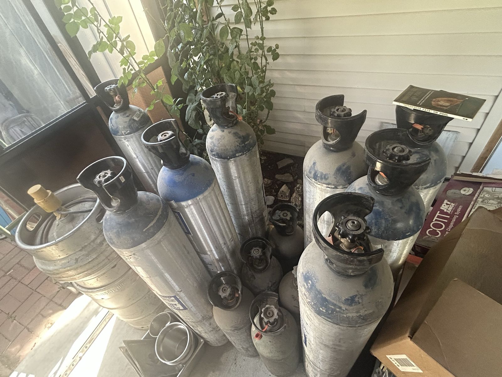 Empty CO2 Aluminum Cylinder 1800 PSI DOT & TC Approved Tanks CGA320 Valves for Beverages, Aquariums, Hydroponics, Welding
