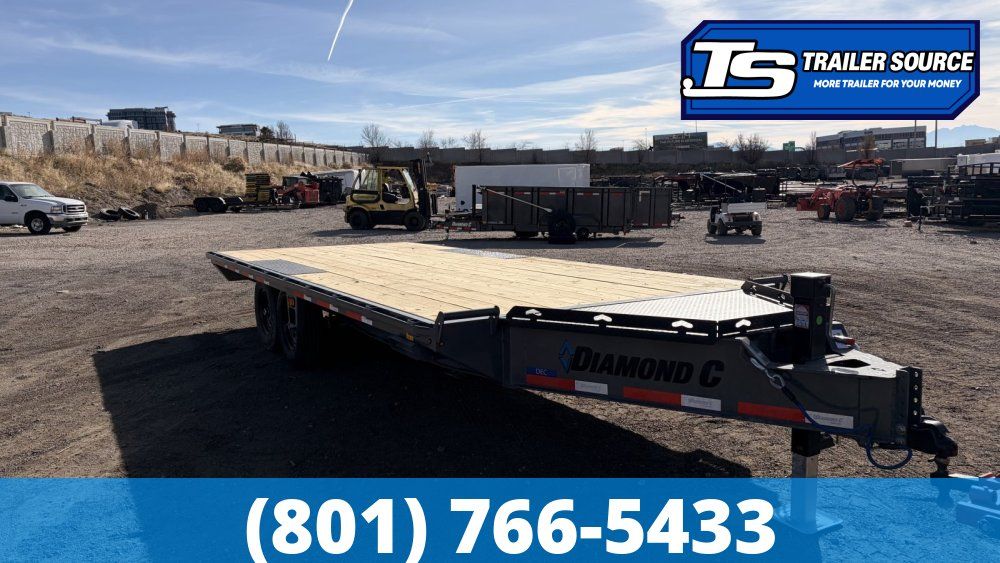 8.5x20 Diamond C DEC 207 Deckover Equipment Trailer -  15.5K GVWR -