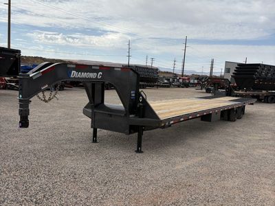 8.5x40 Diamond C FMAX-HDT 216 Gooseneck Hydraulic Dovetail Equipment Trailer - 40K GVWR - ABS Brakes, Hydraulic Jack(s)