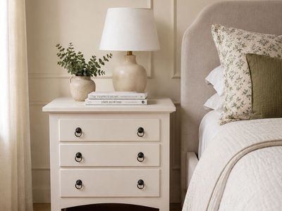 Elegant Cream Nightstands – Set of