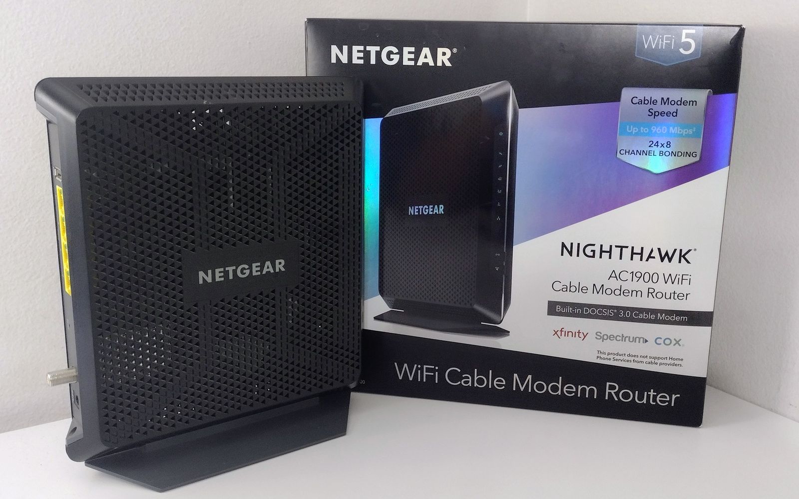 Netgear Nighthawk AC1900 WiFi Modem Router with box. Save Money! No more Xfinity fees!!