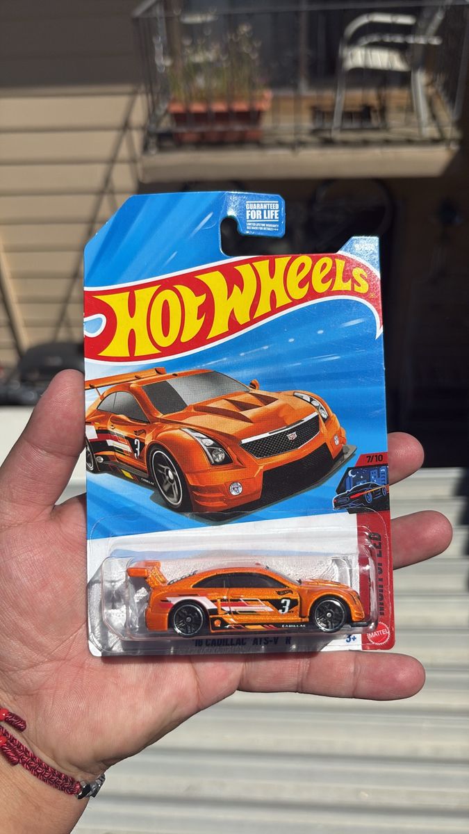 Hot Wheels '16 Cadillac ATS-V R Nightspeed Orange Diecast Car 7/10 HW Turbo Series Mattel