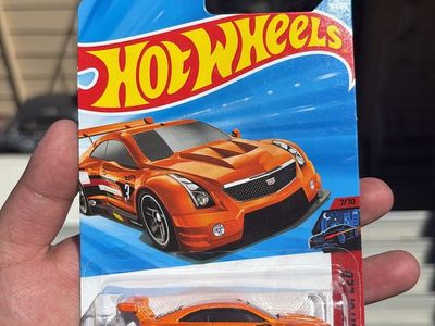 Hot Wheels '16 Cadillac ATS-V R Nightspeed Orange Diecast Car 7/10 HW Turbo Series Mattel