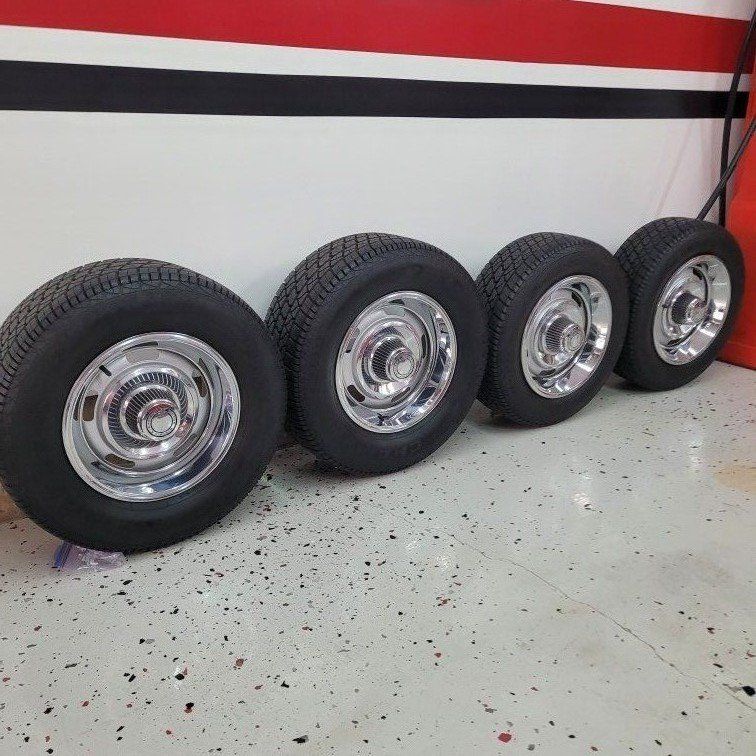Like New Chev Rally Wheels and Tires