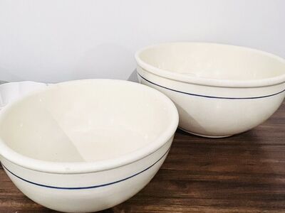 Vintage Gaetano Pottery Mixing Bowls - Made in USA