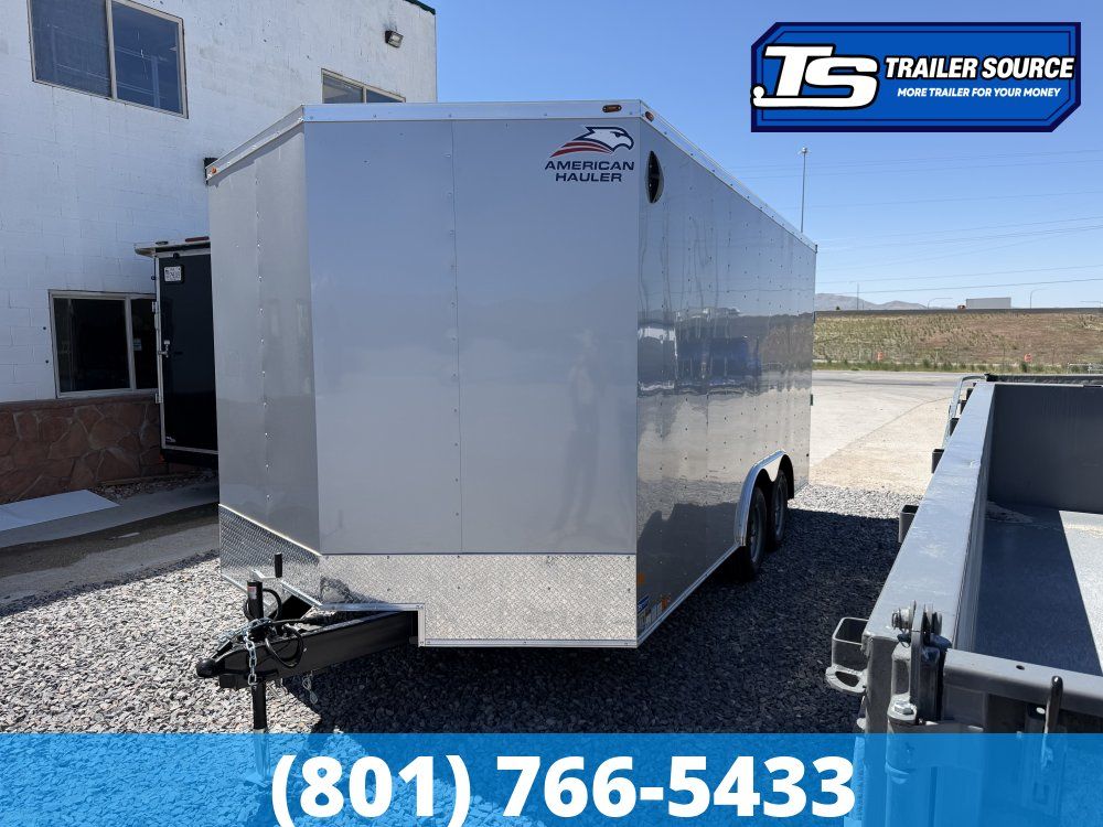 8.5x16 American Hauler Arrow Enclosed Cargo Trailer - 7'0" Interior - 7K GVWR - Ramp Door