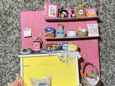 Miniature Kitchen Art Piece