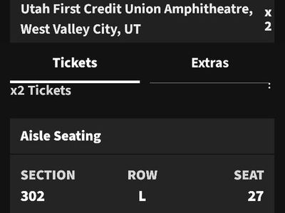 2x Rob Zombie & Marilyn Manson Tickets - Sep 14, 2026 - Utah First Credit Union Amphitheatre, Section 302