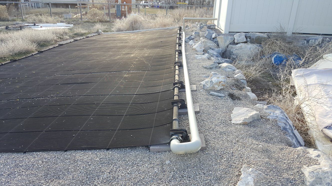 12 2" solar panels that heat water