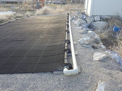 12 2" solar panels that heat water