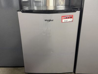 Whirlpool Mini Refrigerator Compact Fridge Stainless Steel Finish