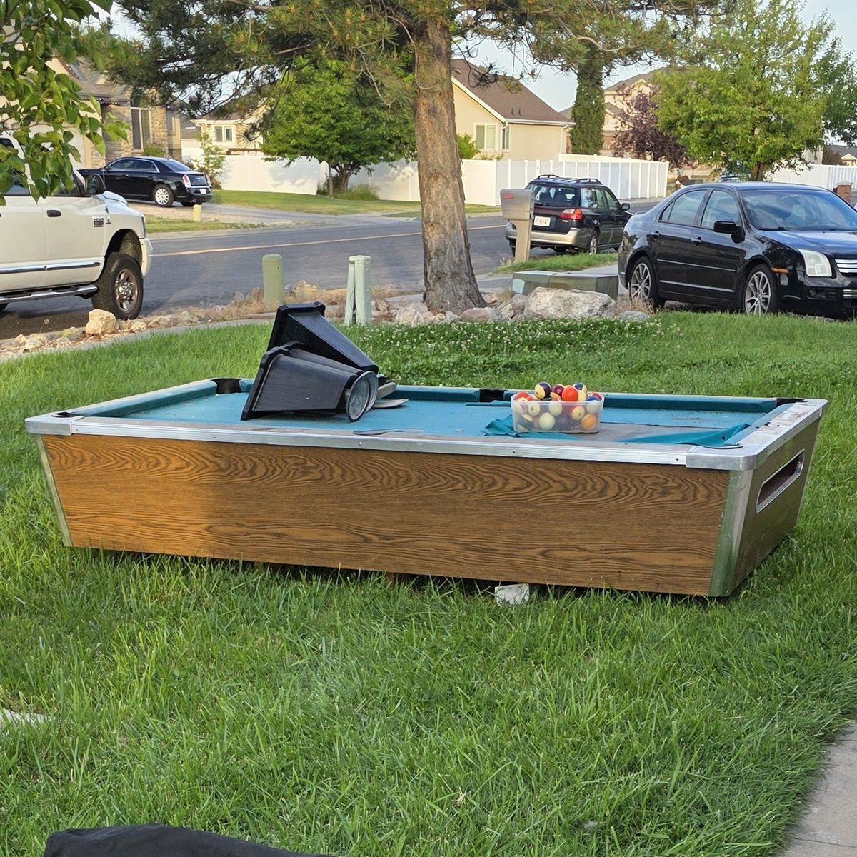 SLATE POOL TABLE - $300