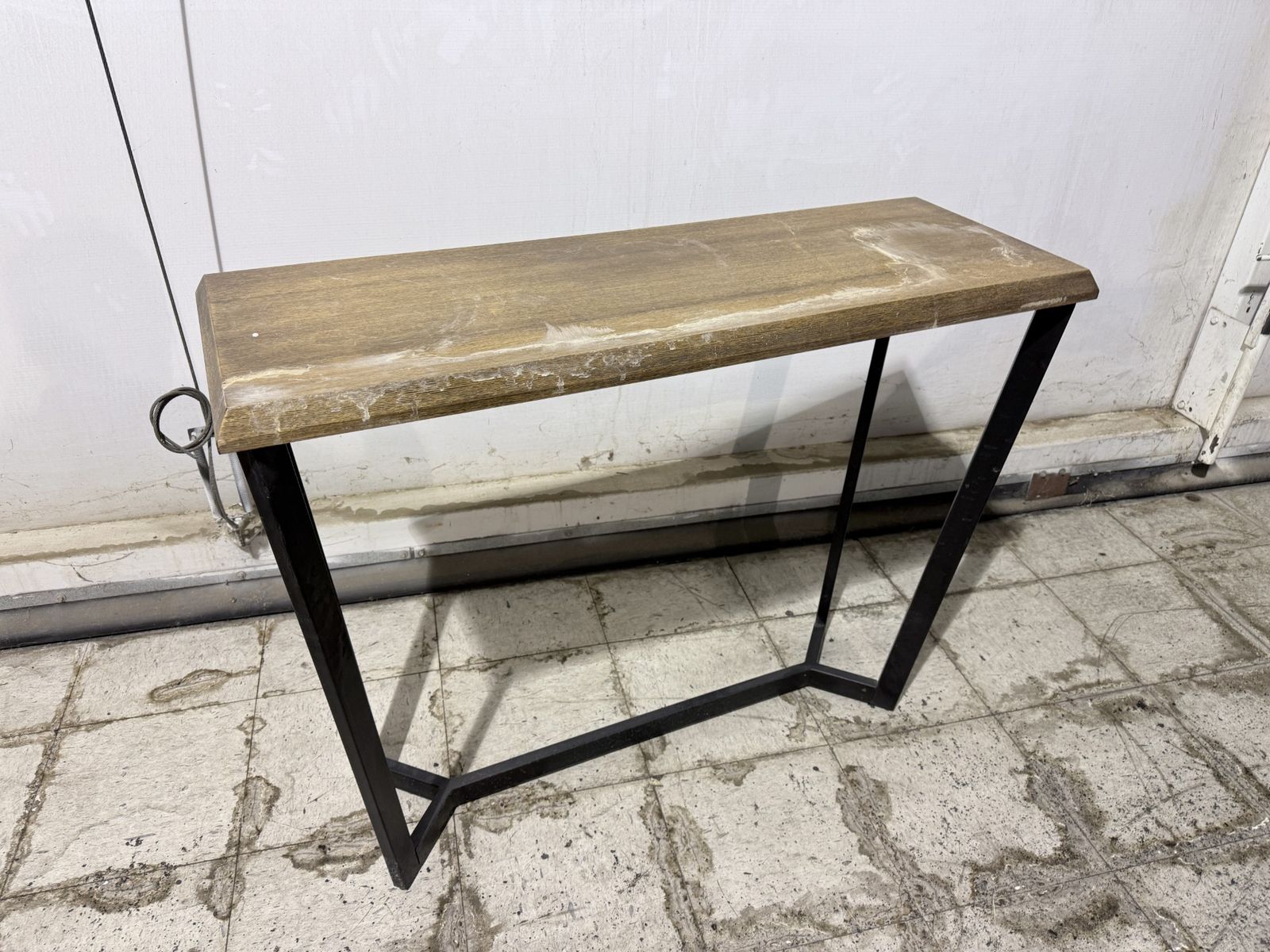 Angled Metal Frame Table