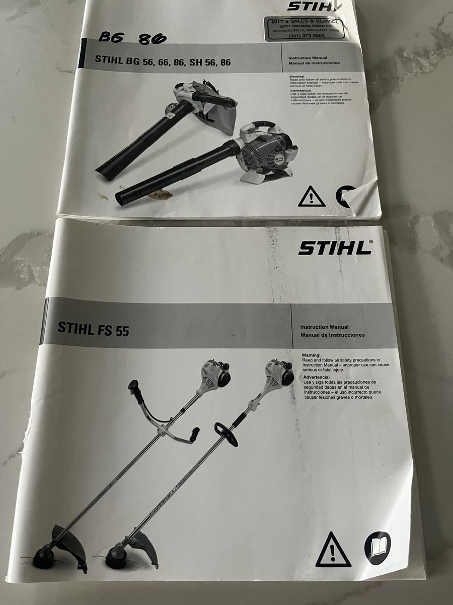 STIHL  FS 55 Trimer and STIHL BG 86 Blower