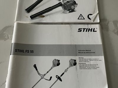 STIHL FS 55 Trimer and STIHL BG 86 Blower