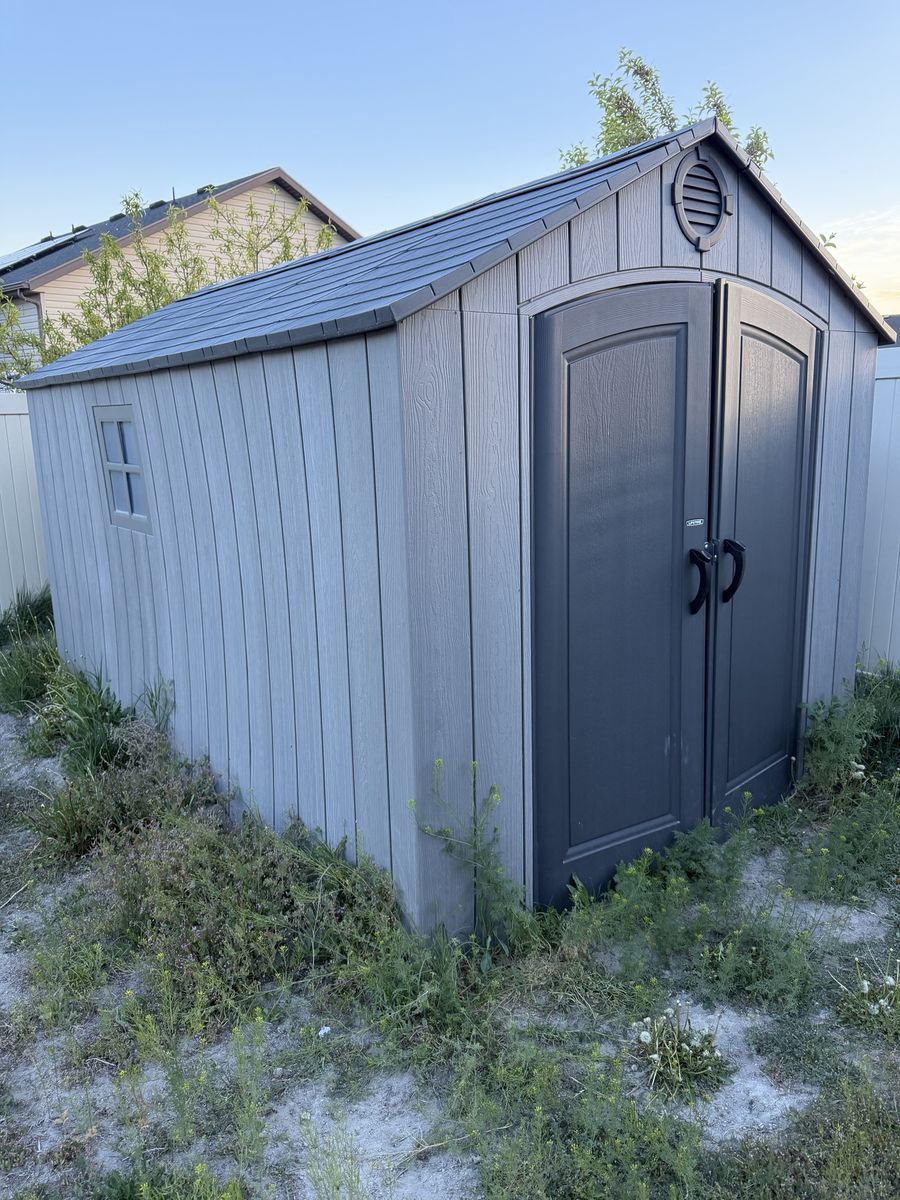 Lifetime 7.5 ft. x 12 ft. Outdoor Storage Durable & Spacious