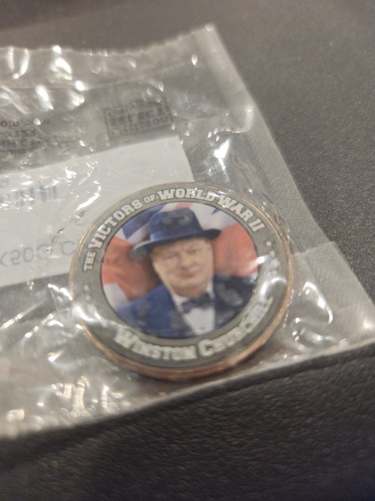 Winston Churchill The Victors of World War II Commemorative Coin / Challenge Coin