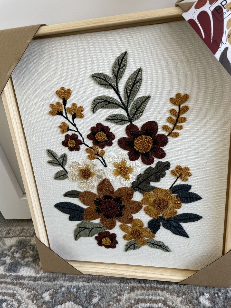 New Home Textile Embroidery Woven Wall Art 12x15