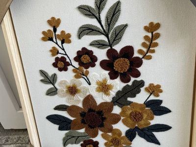 New Home Textile Embroidery Woven Wall Art 12x15