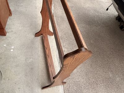 Vintage Wooden Quilt Rack / Blanket Stand