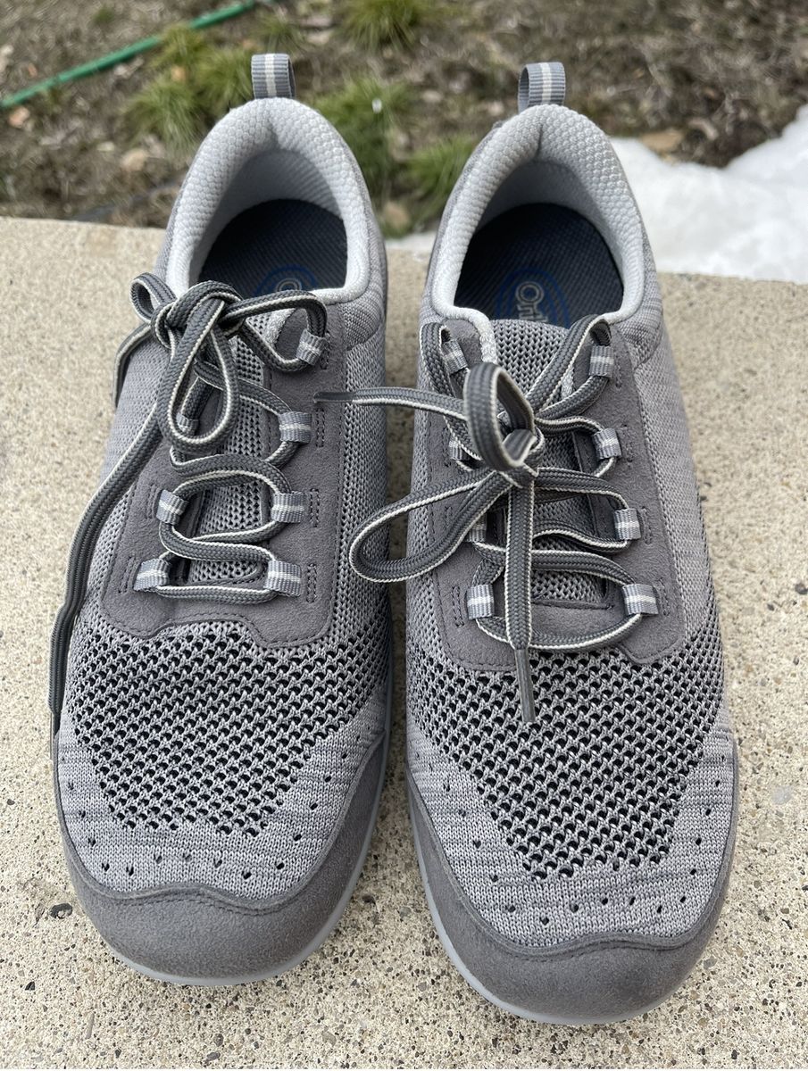 Women's Grey Bozeman Low Leather & Mesh Hiking Shoes Size 10 Excellent Condition