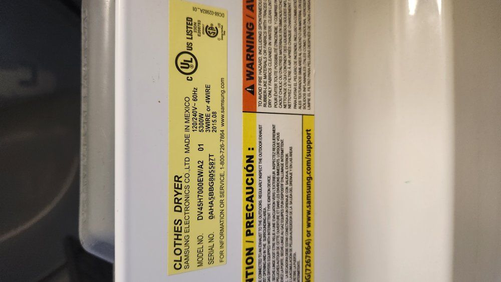 Samsung dryer