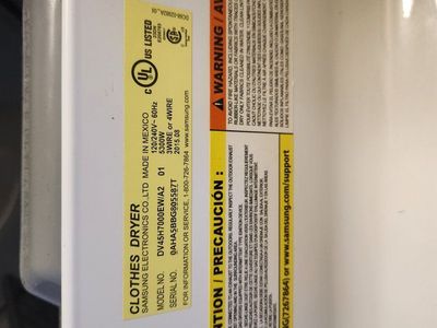 Samsung dryer