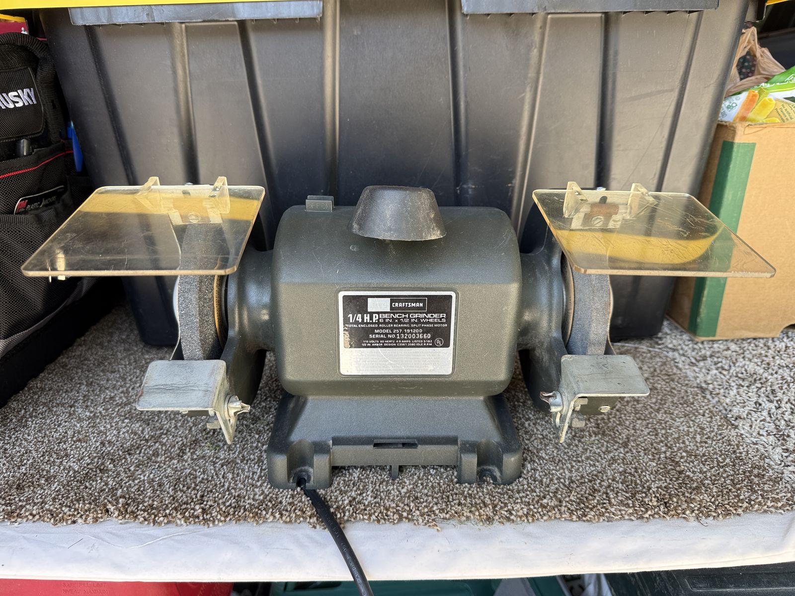 Craftsman 1/4 HP Bench Grinder