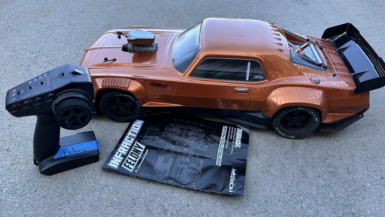 Arrma Felony 6S 1/7 BLX On Road Basher Sell Or Trade