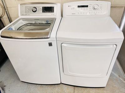 LG super capacity washer and electric dryer