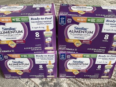 Similac alimentum ready to feed infant formula lot of 4 boxes gluten-free