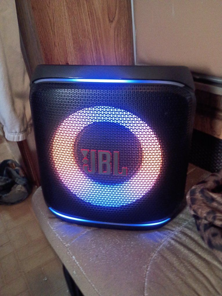 JBL PartyBox Encore 2 Essential Portable Speaker with Dynamic Light Show & Wireless Mic