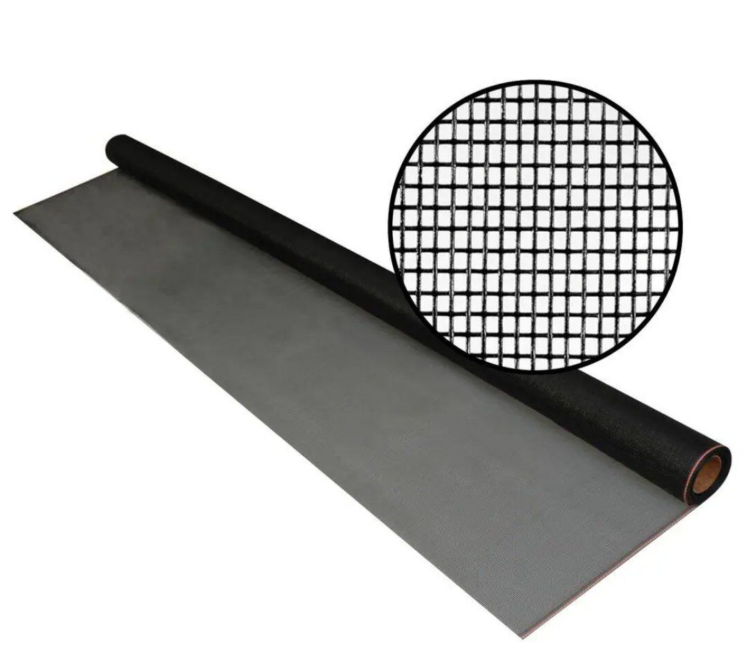 60 in. x 25 ft. Charcoal Fiberglass screen mesh
