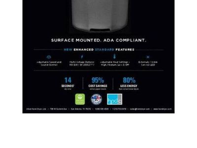 New Excel Dryer ThinAir Hand Dryer - ADA Compliant Surface Mounted