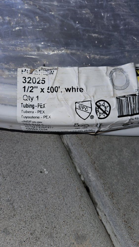 Viega PureFlow PEX Tubing 1/2 in x 100 ft White SDR-9 CTS