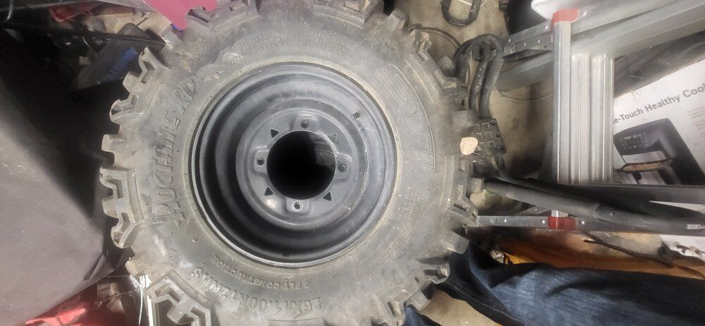 sxs/4wheeler tires and wheels. size 26/11/12