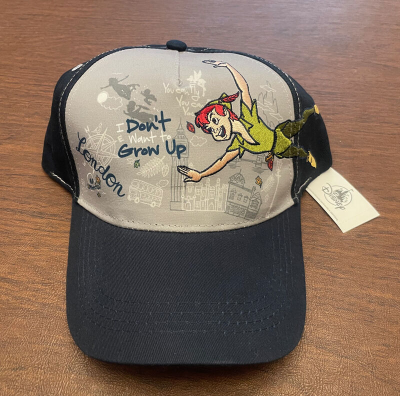 Peter Pan Believe You Can Fly Don't Grow Up Cap Hat Adjustable NEW Adult