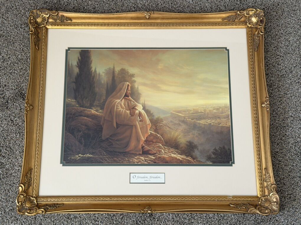 O Jerusalem, Jerusalem Print Double Signed