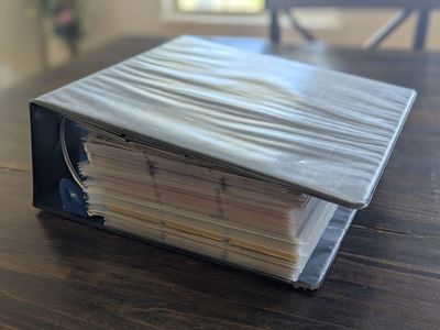 Baseball Card Collection in Binder--Over 1600 Cards