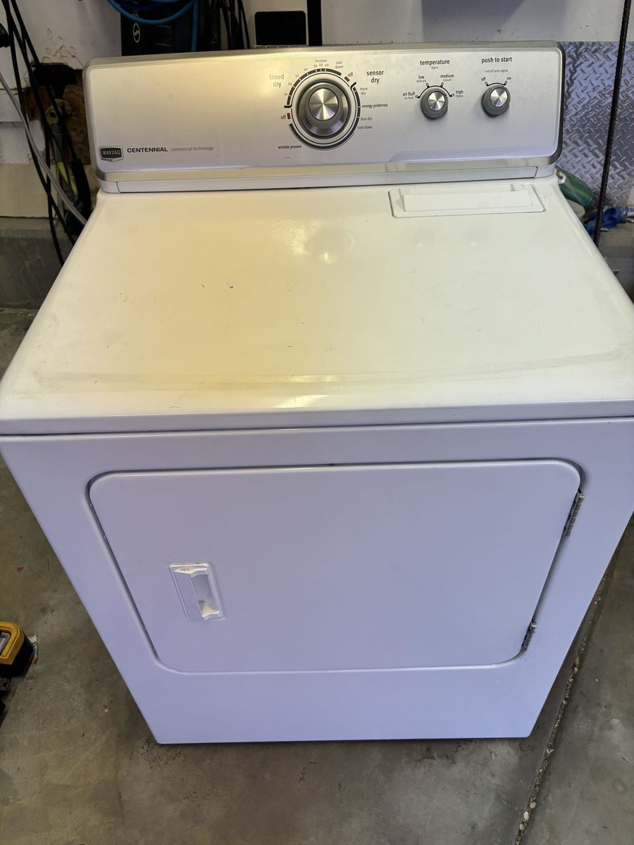 Maytag Centennial MEDC300XW0 Electric Dryer - White, Commercial Technology, New Parts