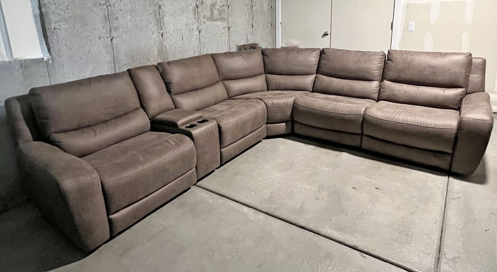Texas Slate 6-Piece Power Reclining Sectional