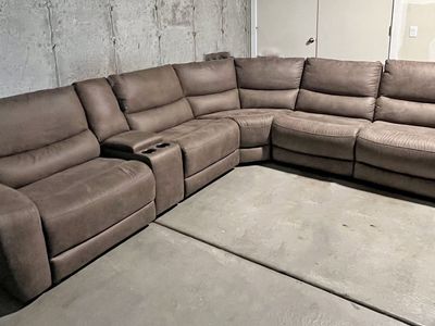 Texas Slate 6-Piece Power Reclining Sectional