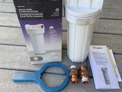 Whirlpool WHKF-DWH Whole Home Filtration System with Wrench & Connectors