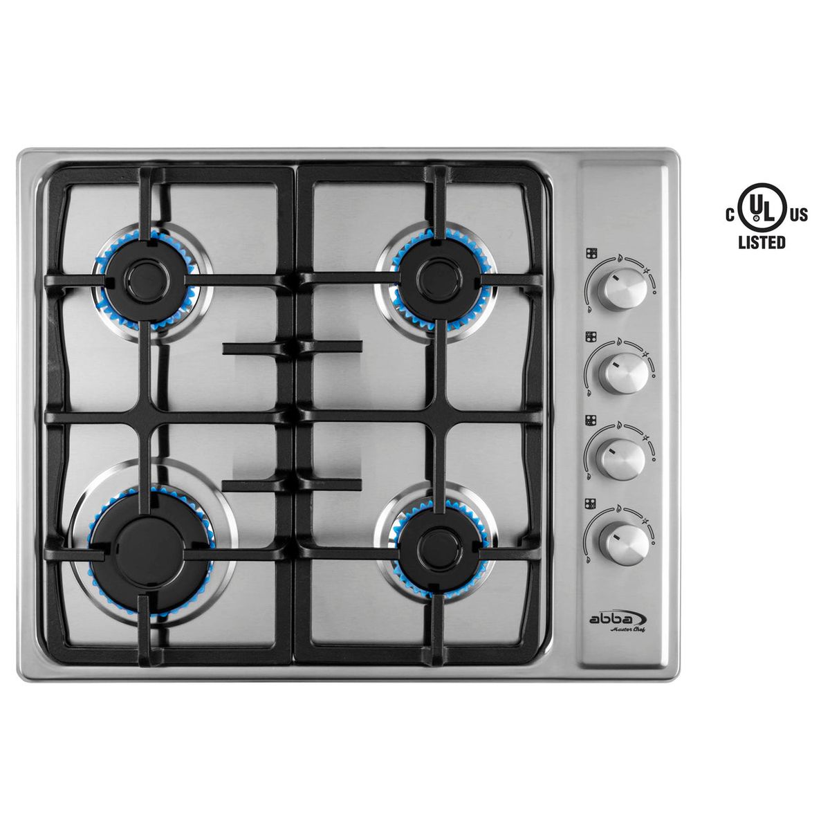 Stainless Steel Gas Cooktop 24" With 4 Burners