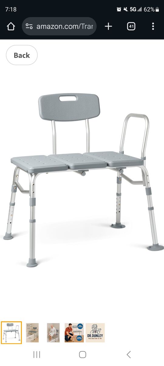 Bath transfer bench shower seat chair