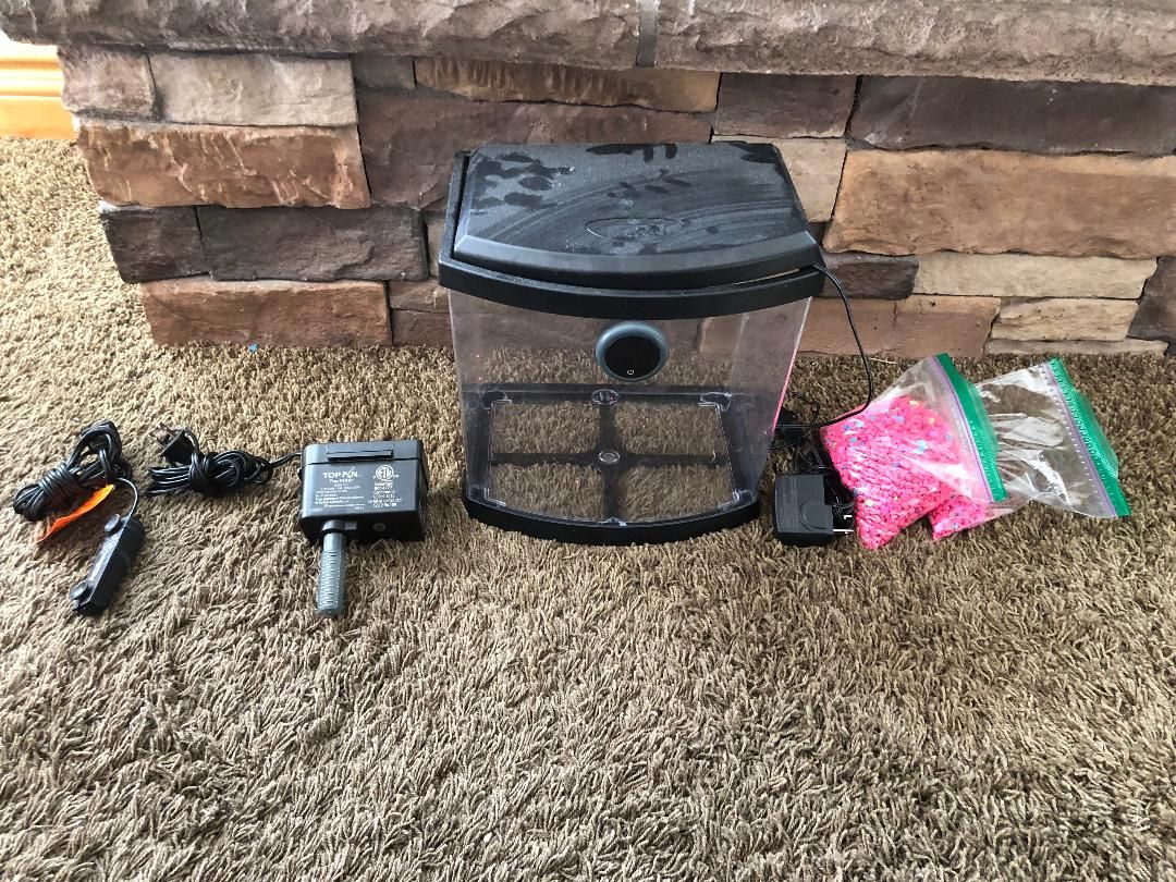 2.5 Gal Starter Fish Tank Kit - Includes Filter, Heater, Rocks, Thermometer