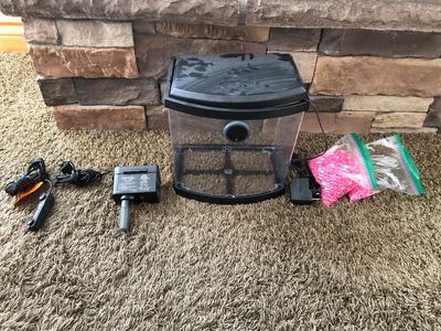 2.5 Gal Starter Fish Tank Kit - Includes Filter, Heater, Rocks, Thermometer